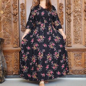 GAMIS BALI / DRES MOZA ( lengan lonceng)